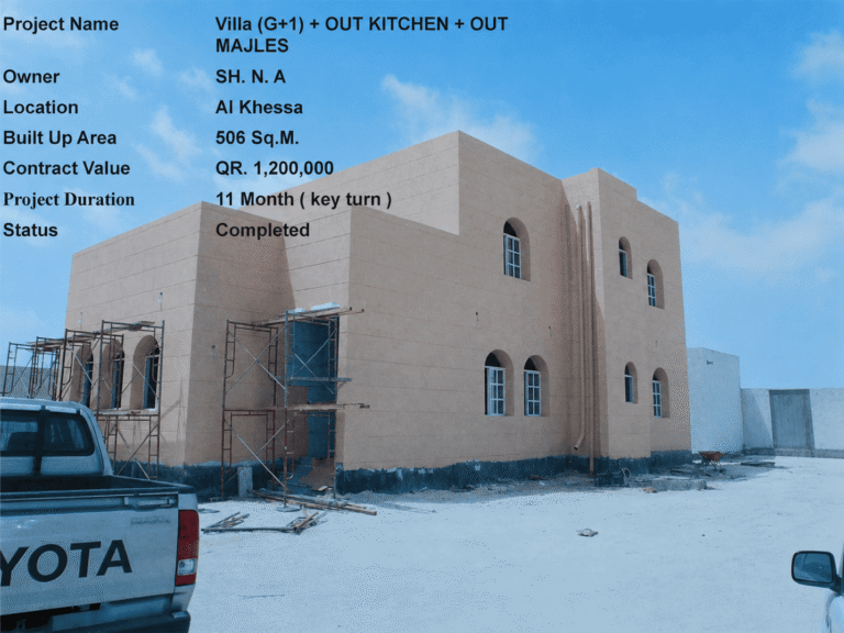 Villa (G+1) + OUT KITCHEN + OUT MAJLES
